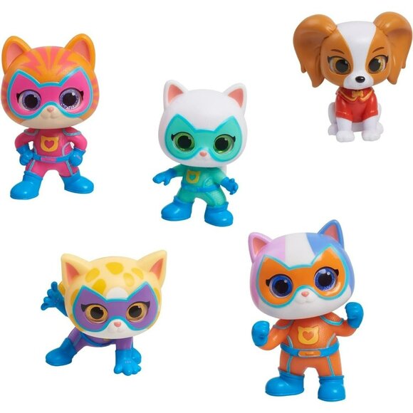 Disney Junior SuperKitties Hero Squad 5 Mini Figure Set - Picture 2 of 8